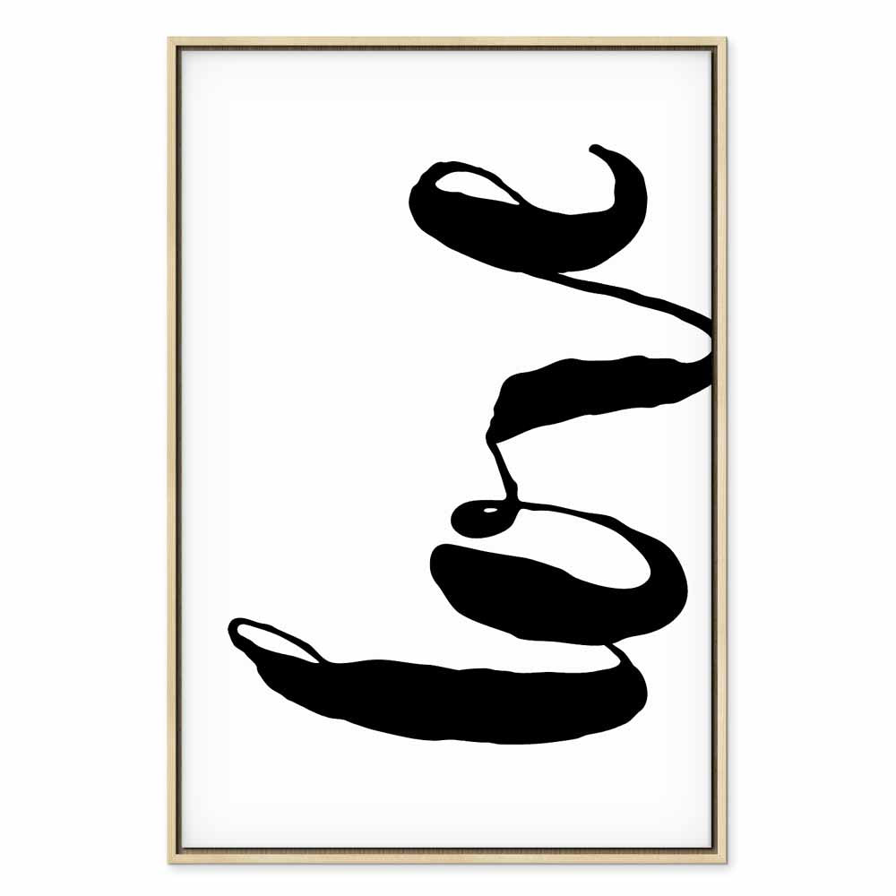 Black Love Typography Vertical Canvas Print