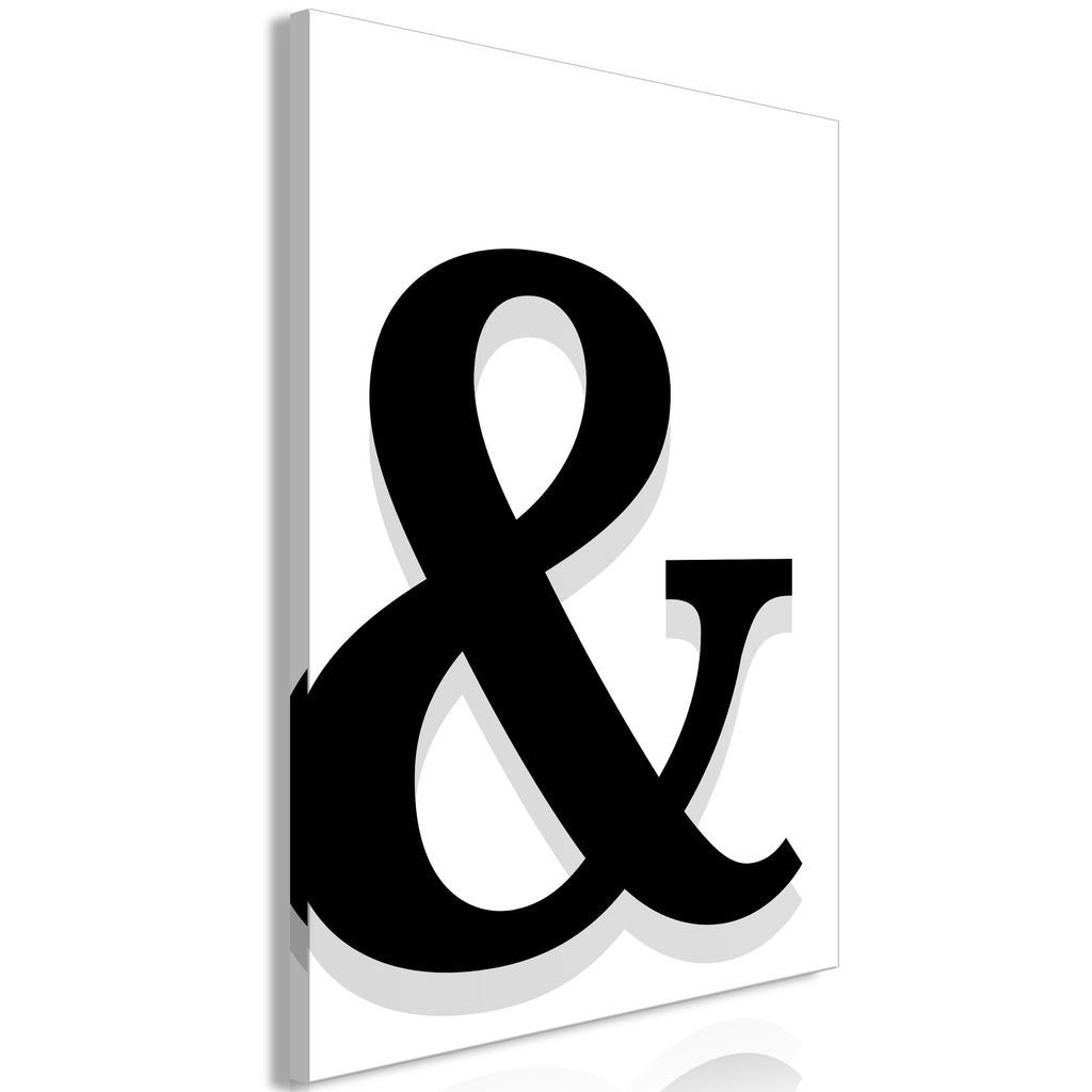 Canvas Print Decorative Letter (1 Part) Vertical
