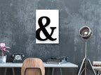 Canvas Print Decorative Letter (1 Part) Vertical