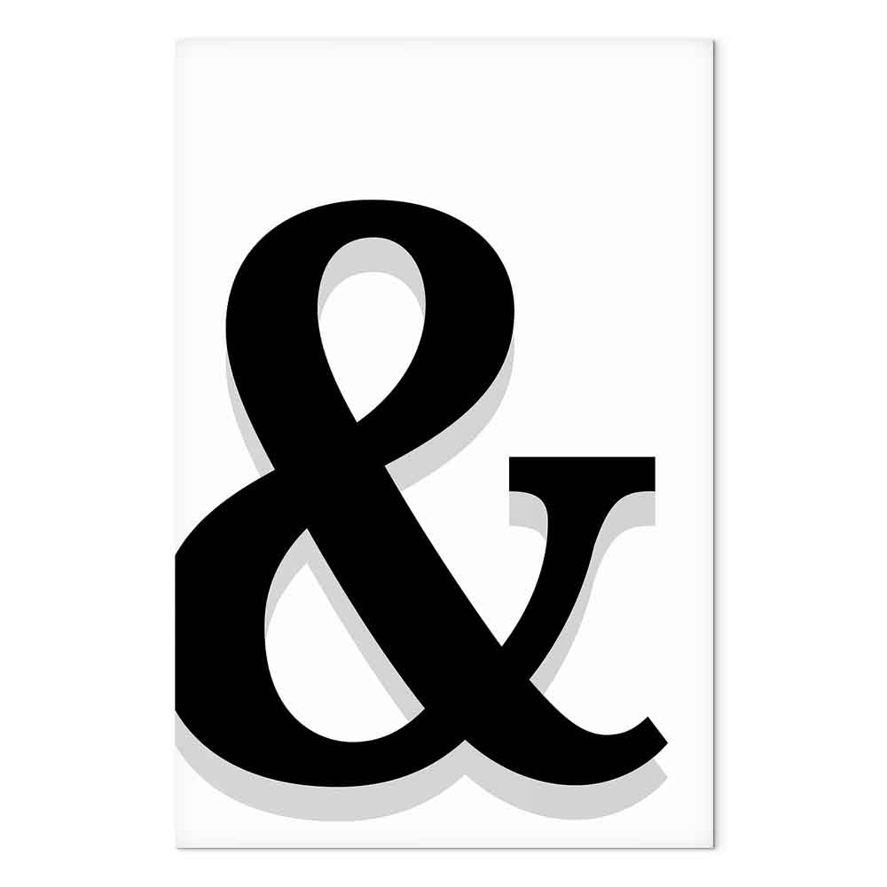 Decorative Letter Vertical Canvas Print