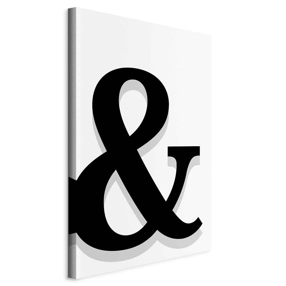 Decorative Letter Vertical Canvas Print