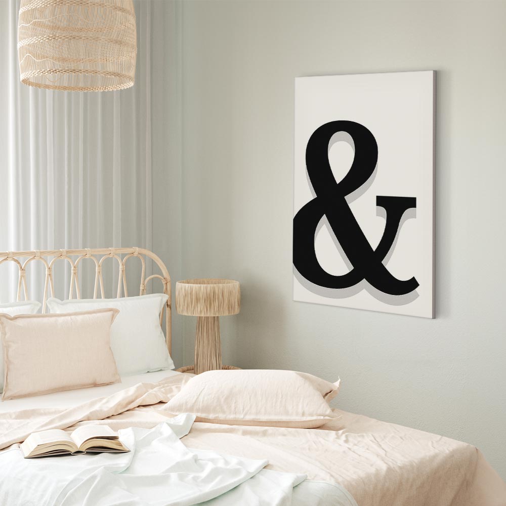 Decorative Letter Vertical Canvas Print