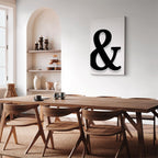 Decorative Letter Vertical Canvas Print