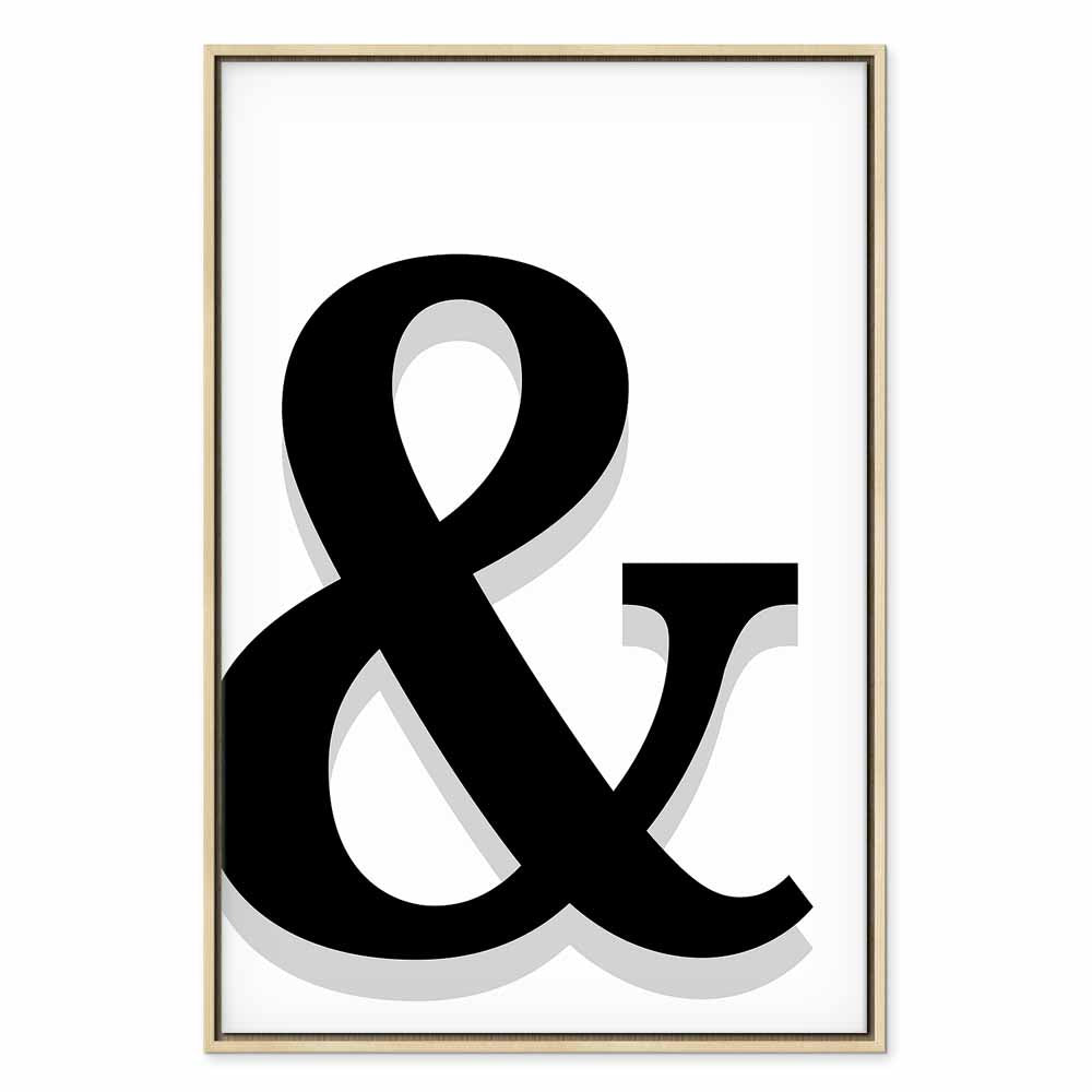 Decorative Letter Vertical Canvas Print