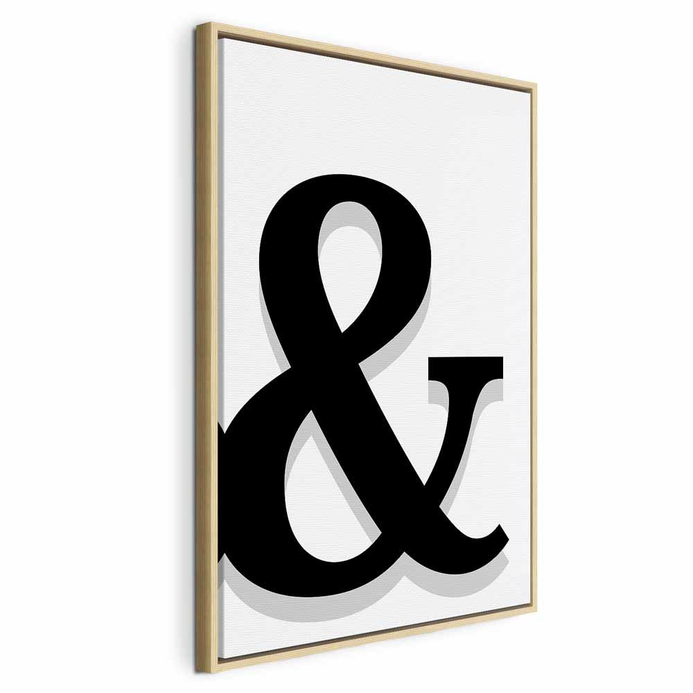 Decorative Letter Vertical Canvas Print