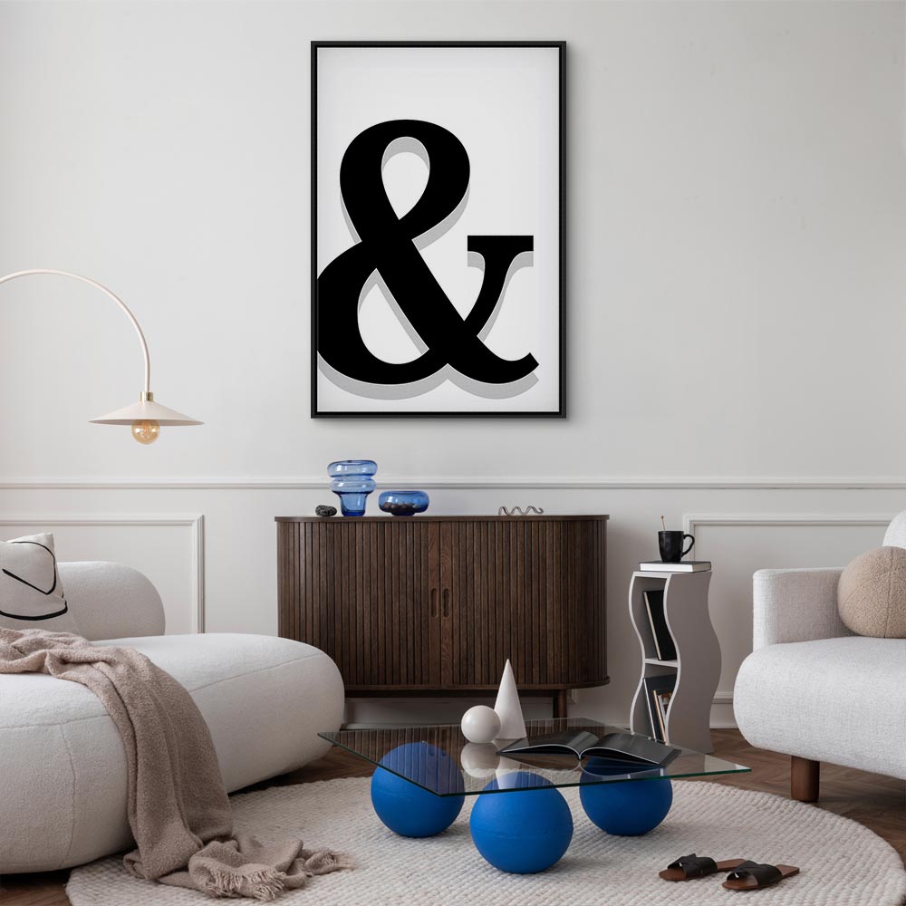 Decorative Letter Vertical Canvas Print