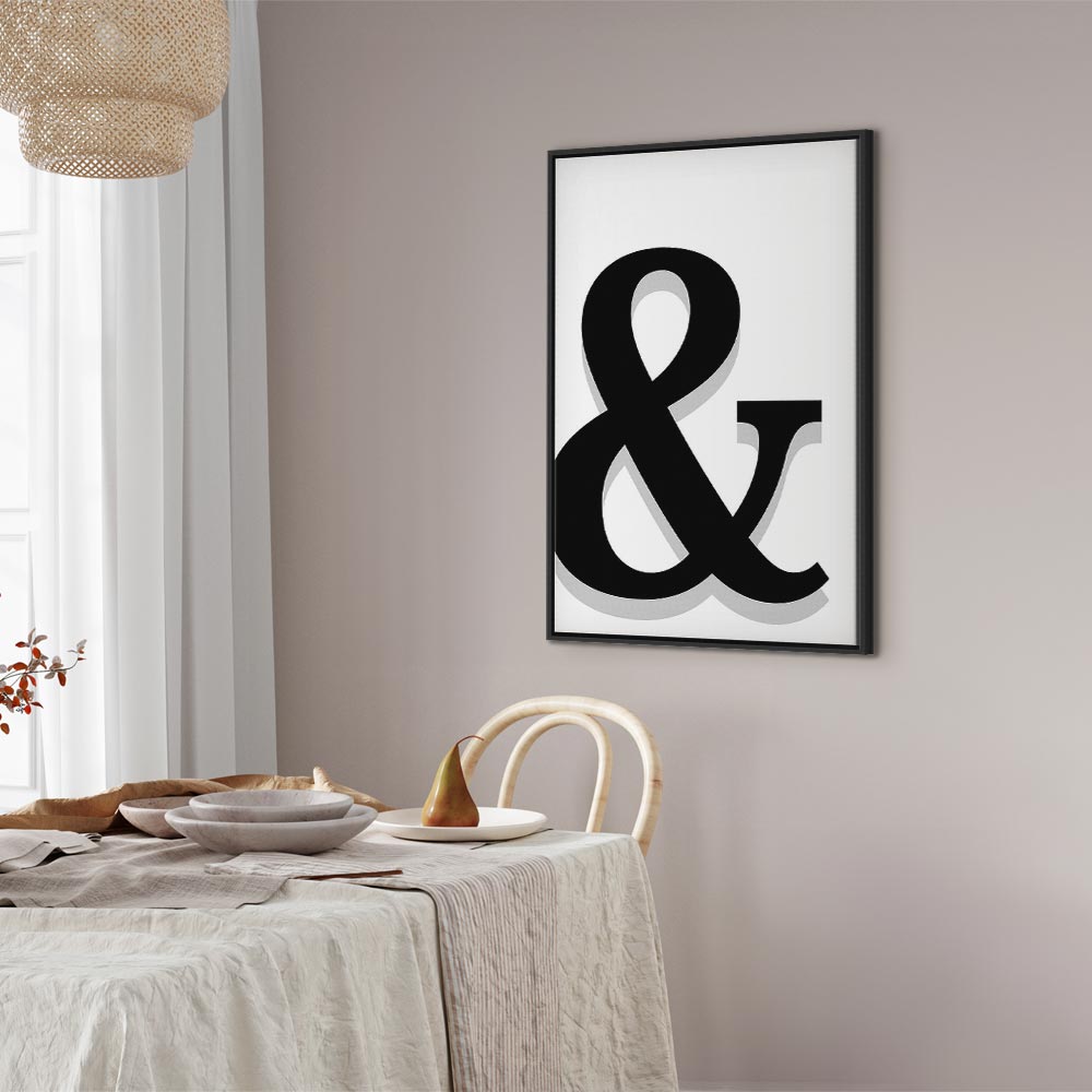 Decorative Letter Vertical Canvas Print