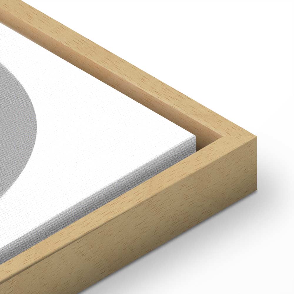 Grey Love Text Vertical Canvas Print