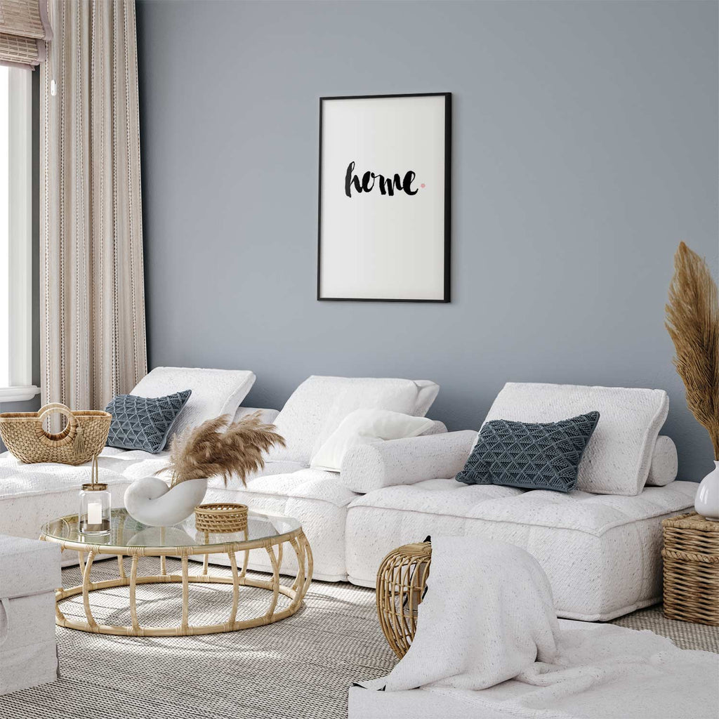 Home Typography Minimalist Poster