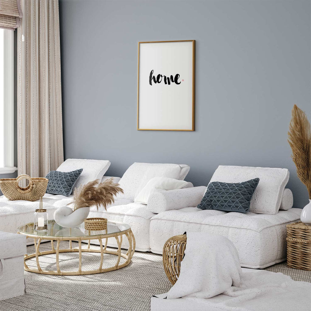Home Typography Minimalist Poster