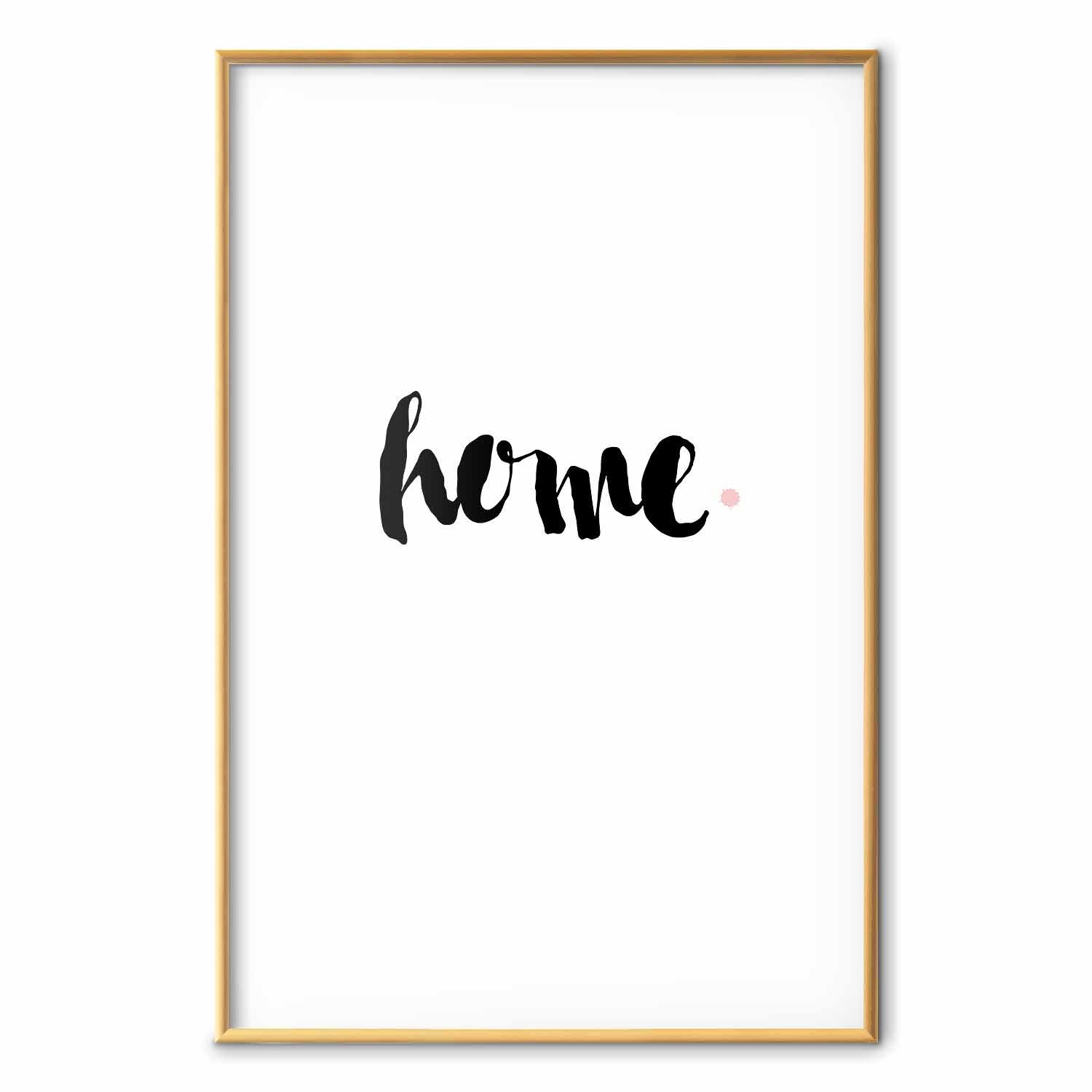 Home Typography Minimalist Poster