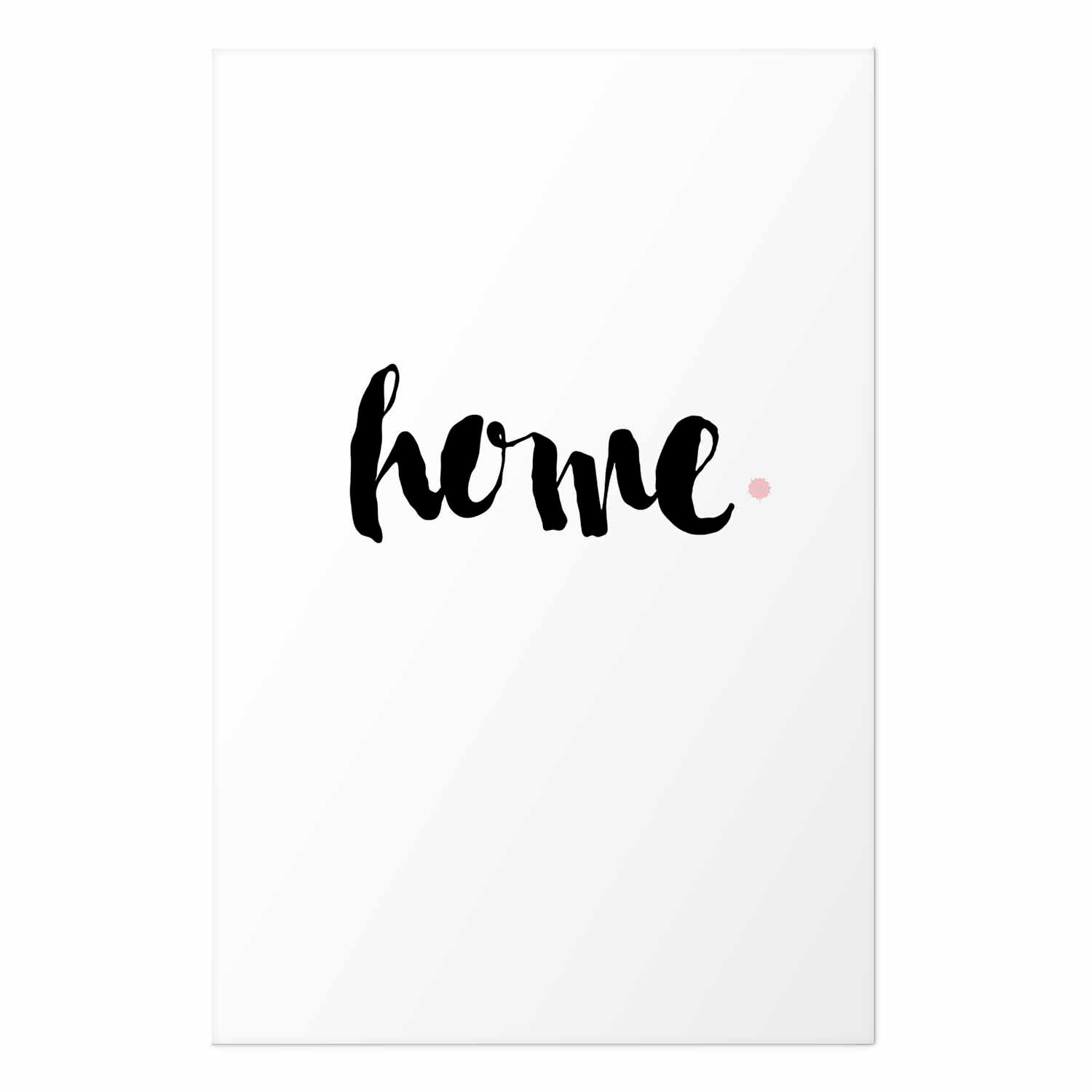 Home Typography Minimalist Poster