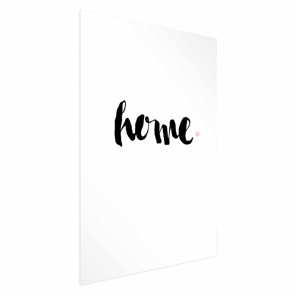 Home Typography Minimalist Poster