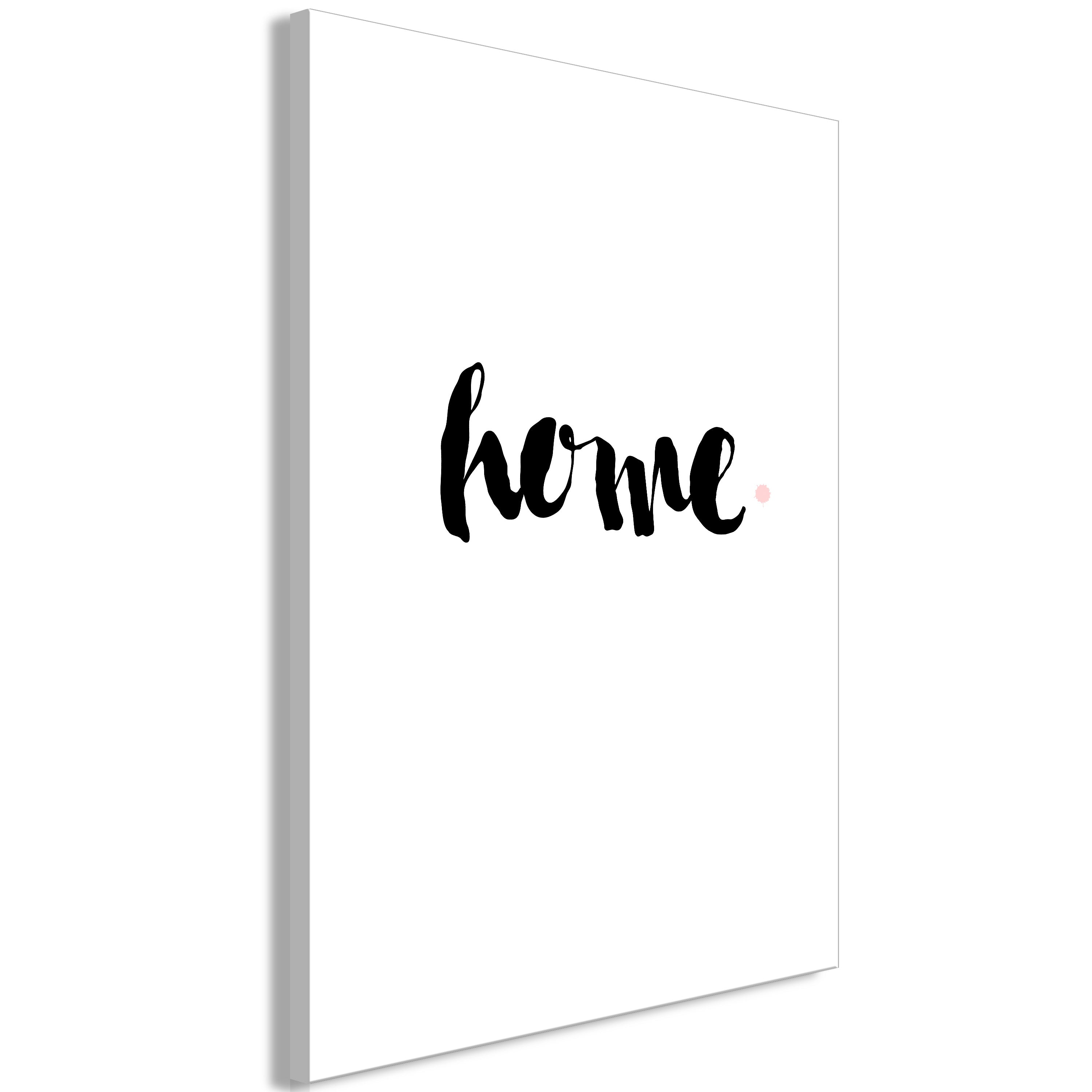 Canvas Print Vertical - Home and Dot