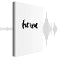 Home and Dot Typography Vertical Canvas Print