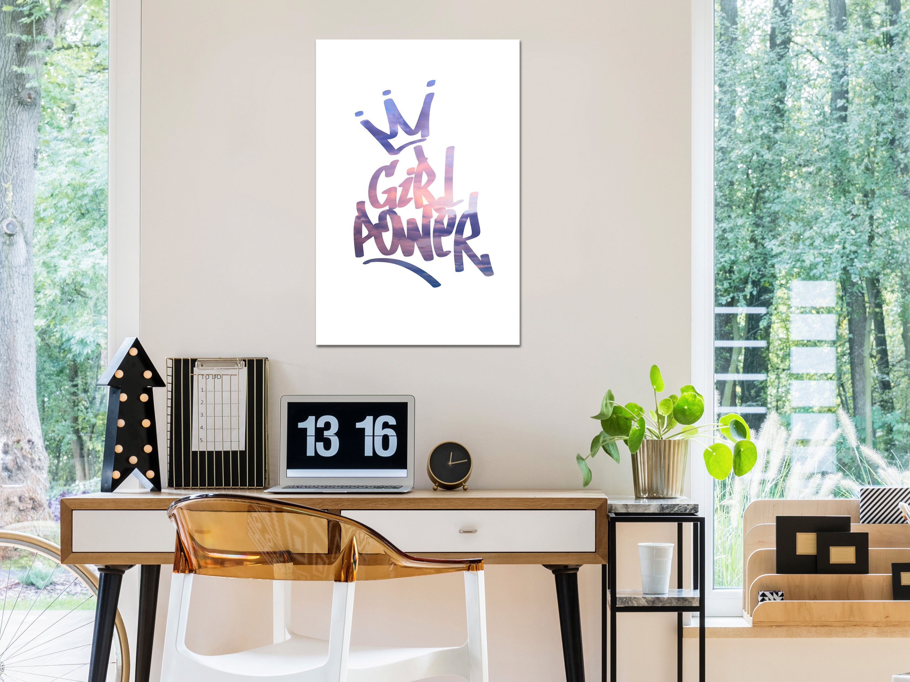 Canvas Print Vertical - Girl Power (1 Part)