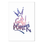Girl Power Typography Vertical Canvas Print