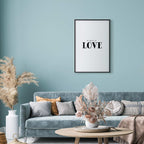 Simple Love Text Poster