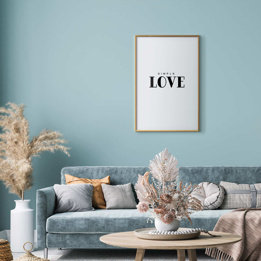 Simple Love Text Poster