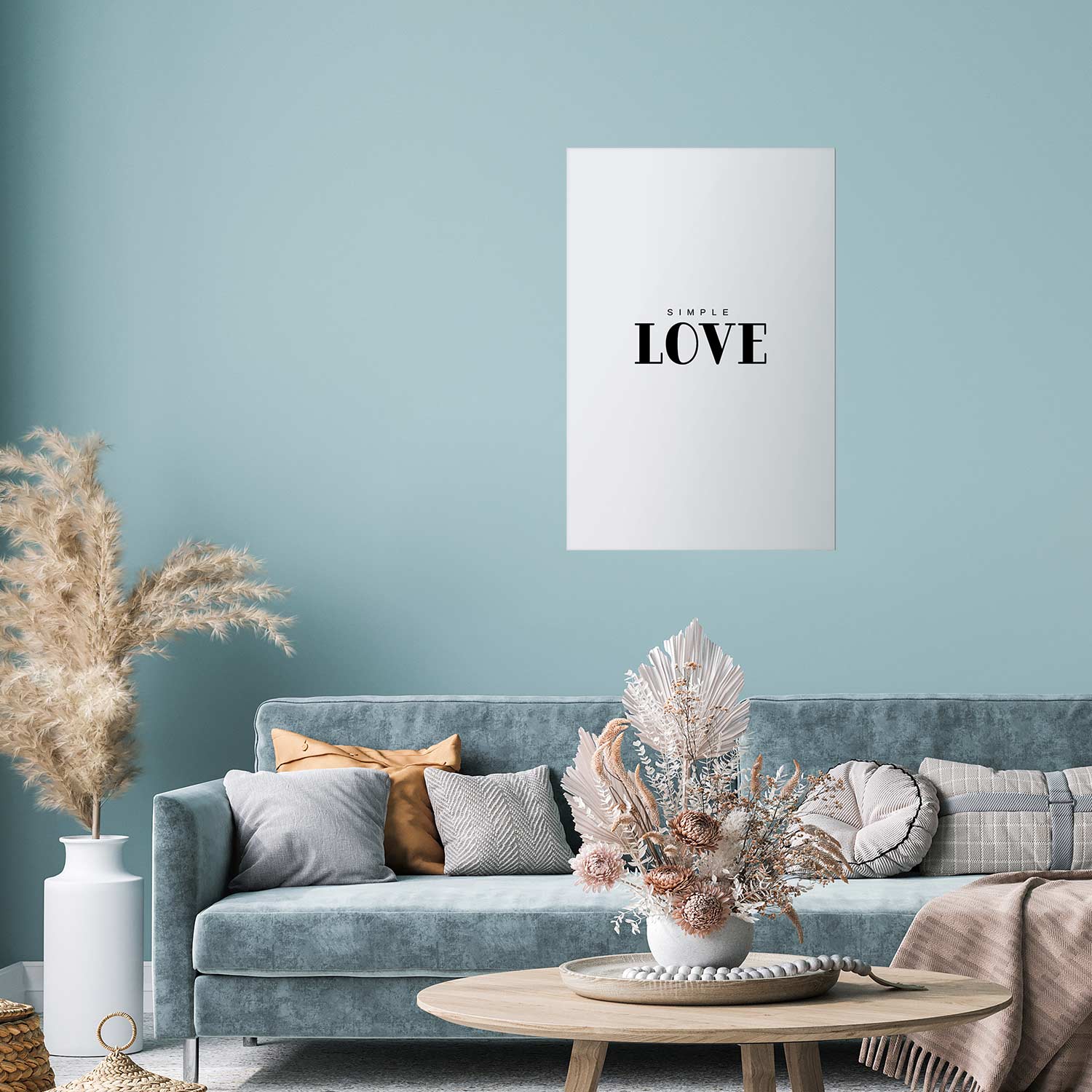 Simple Love Text Poster