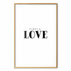 Simple Love Text Poster