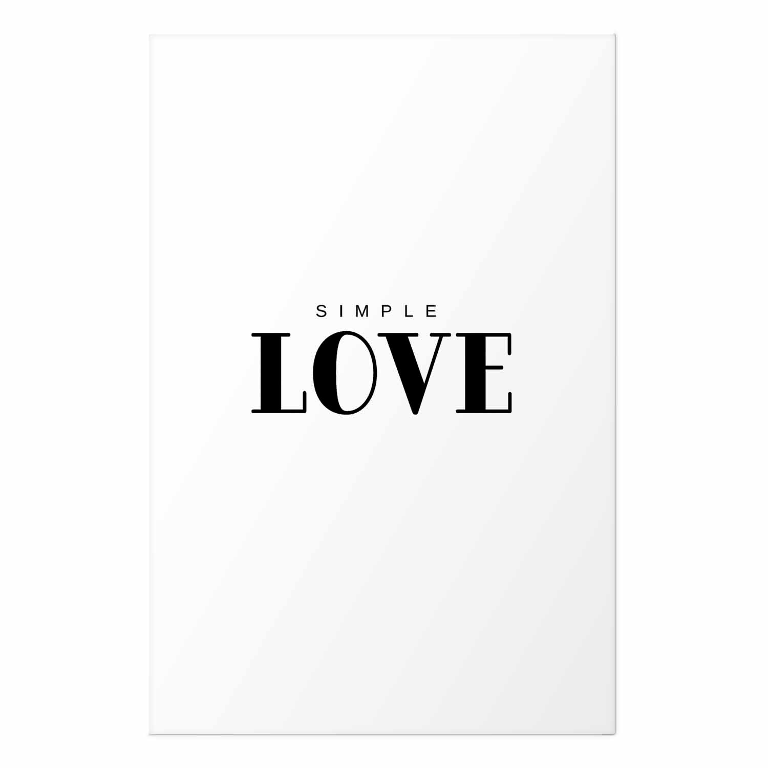Simple Love Text Poster