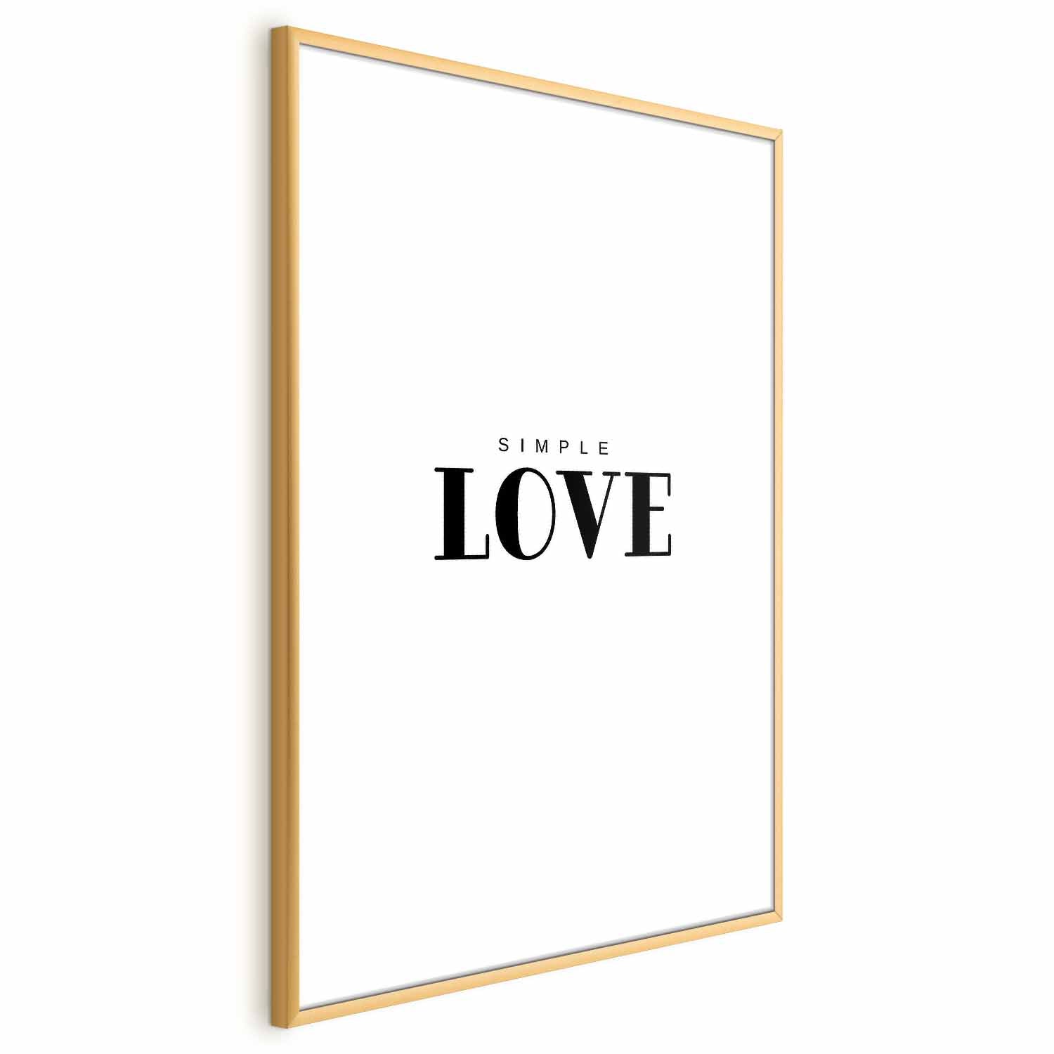 Simple Love Text Poster