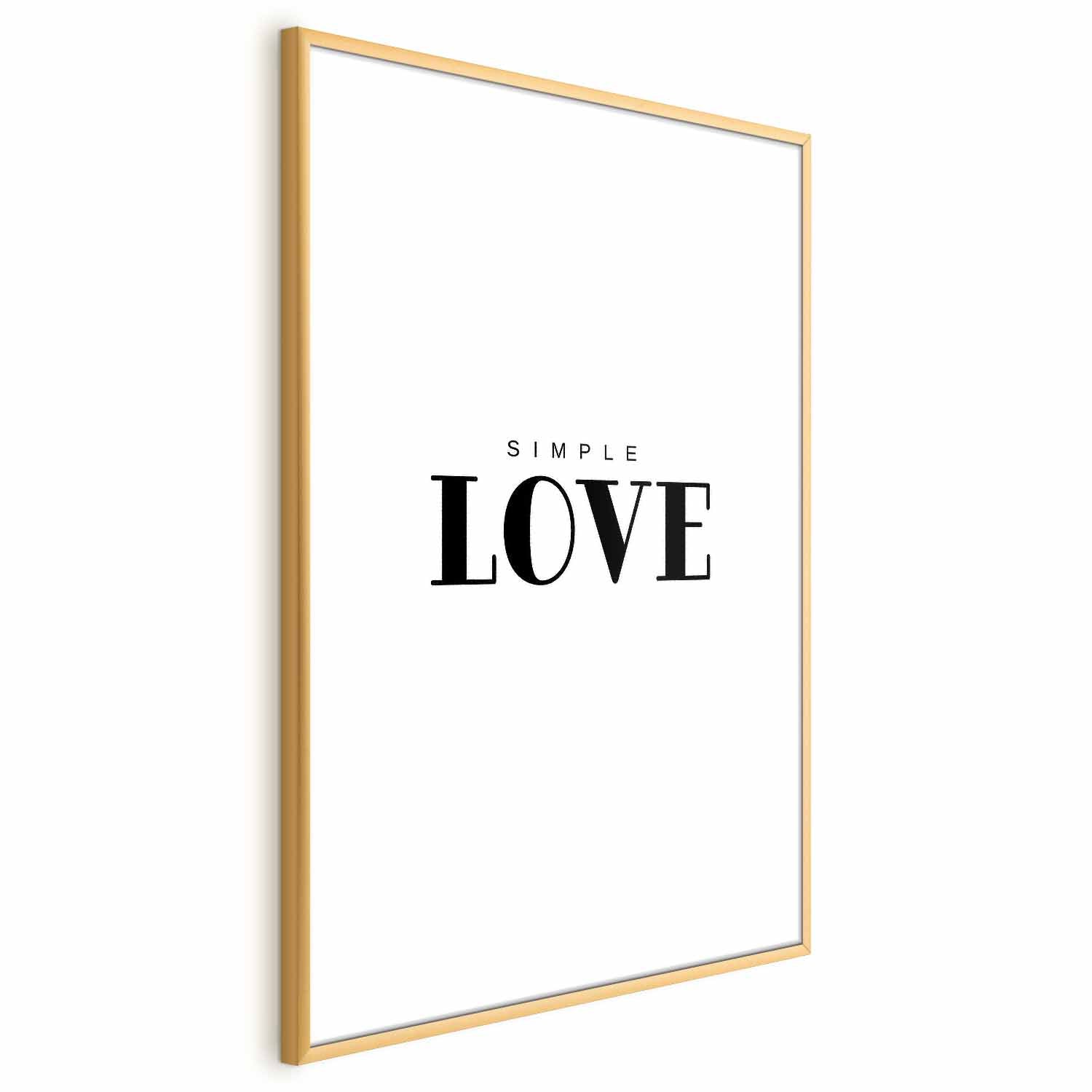 Simple Love Text Poster