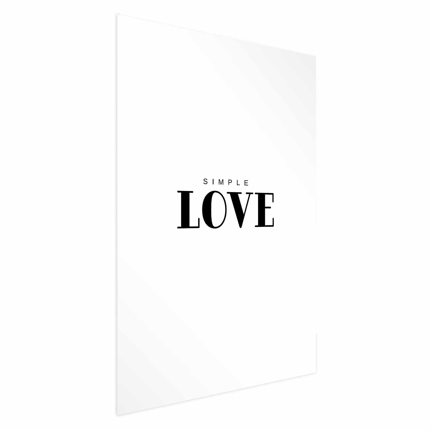 Simple Love Text Poster