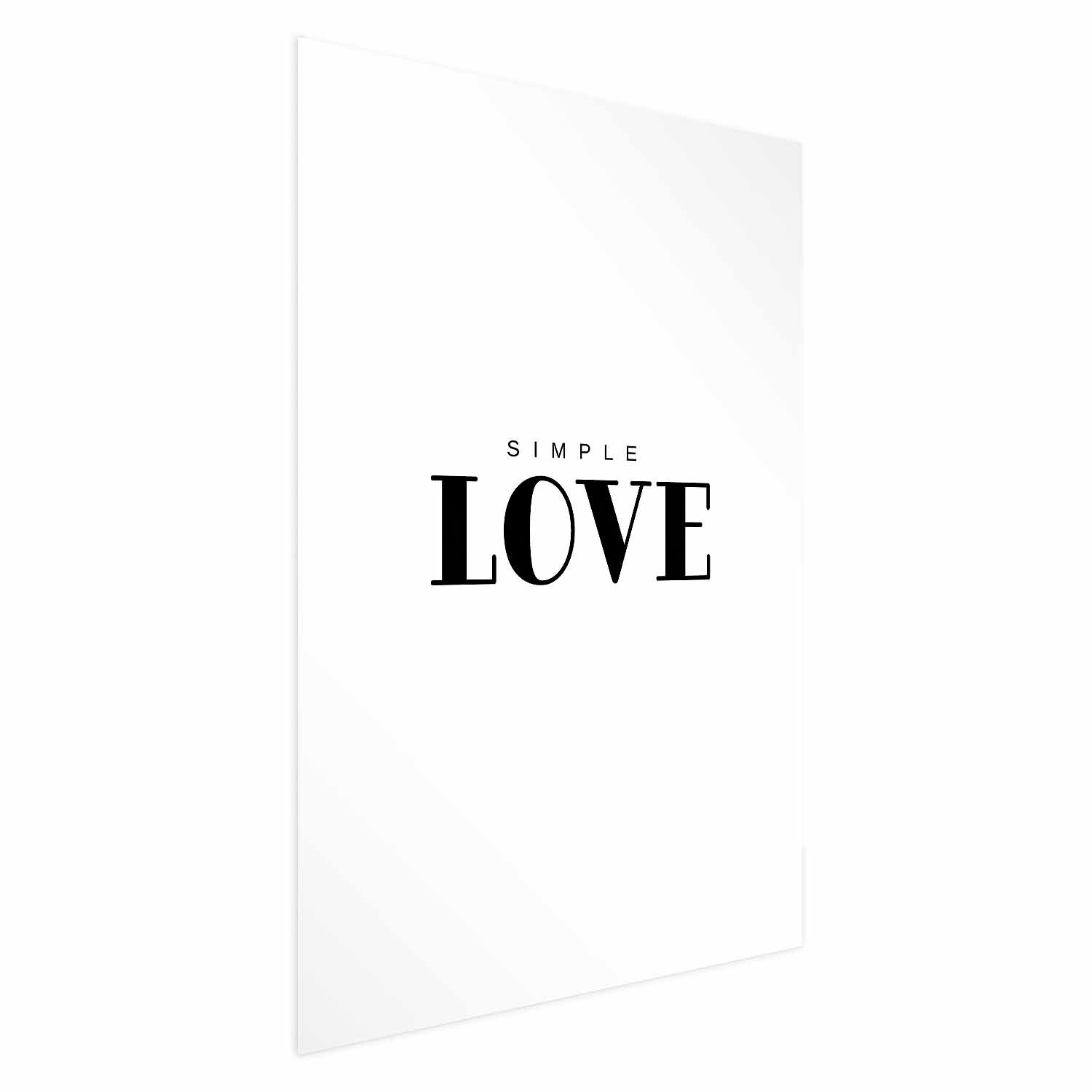 Simple Love Text Poster
