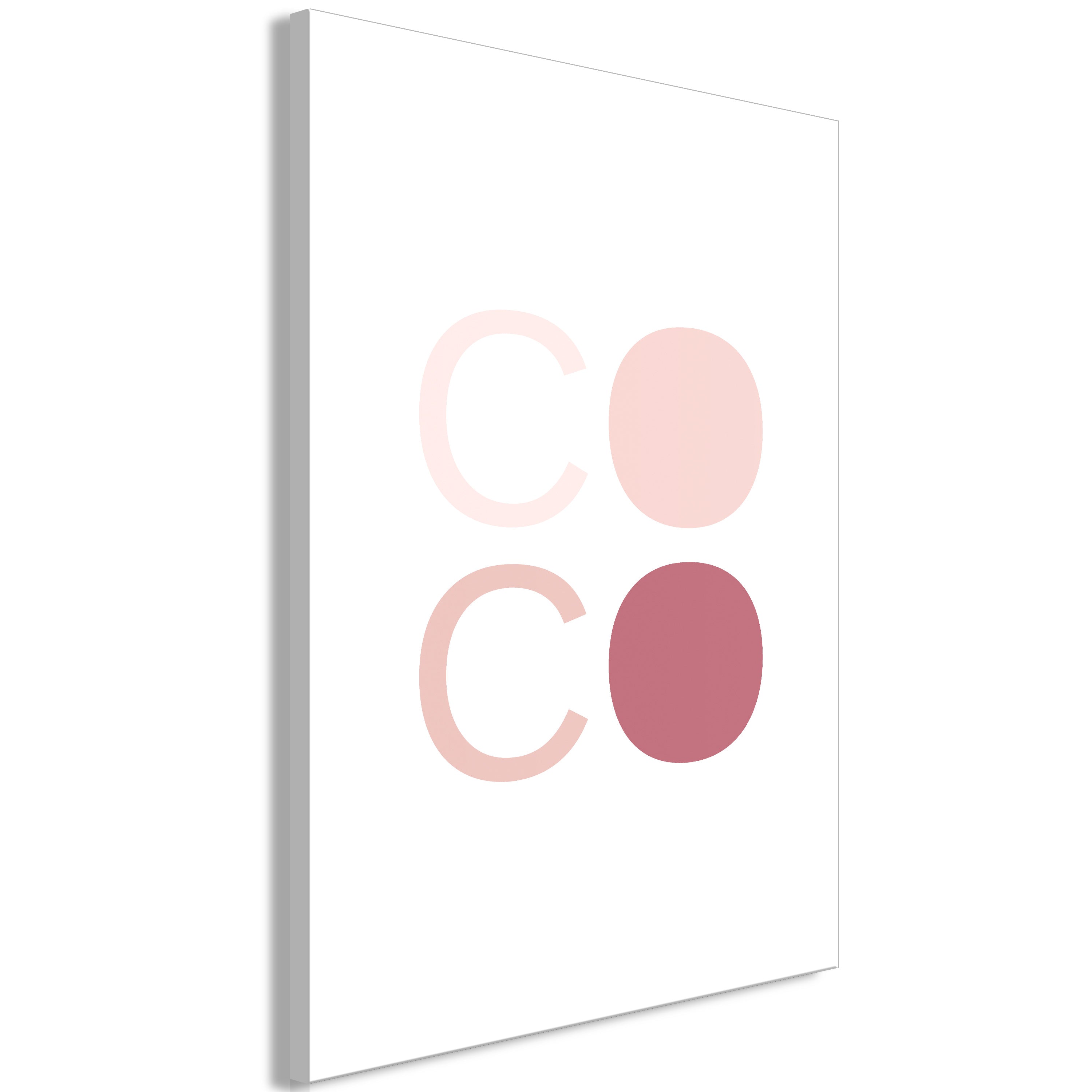 Canvas Print Pink Coco Vertical 1 Part