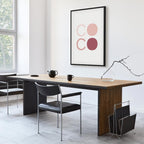 Pink Coco Text Contemporary Canvas Print