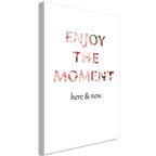 Canvas Print - Unique Moment (1-part) - English Text on White Background