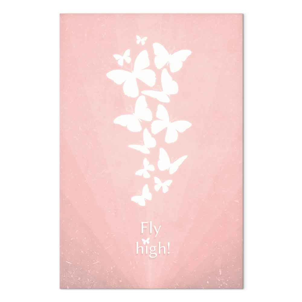 Butterfly Quote Nature Canvas Print