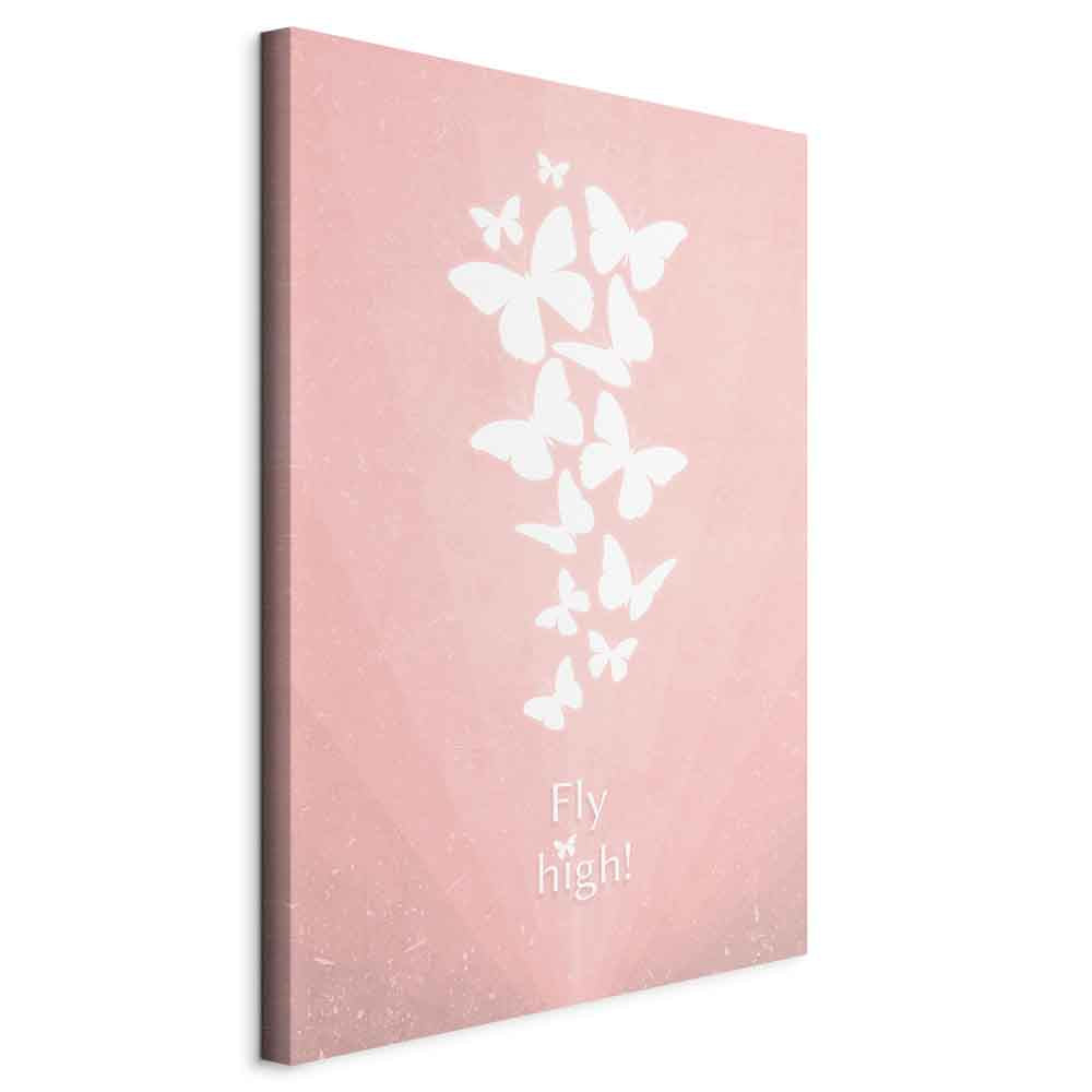 Butterfly Quote Nature Canvas Print