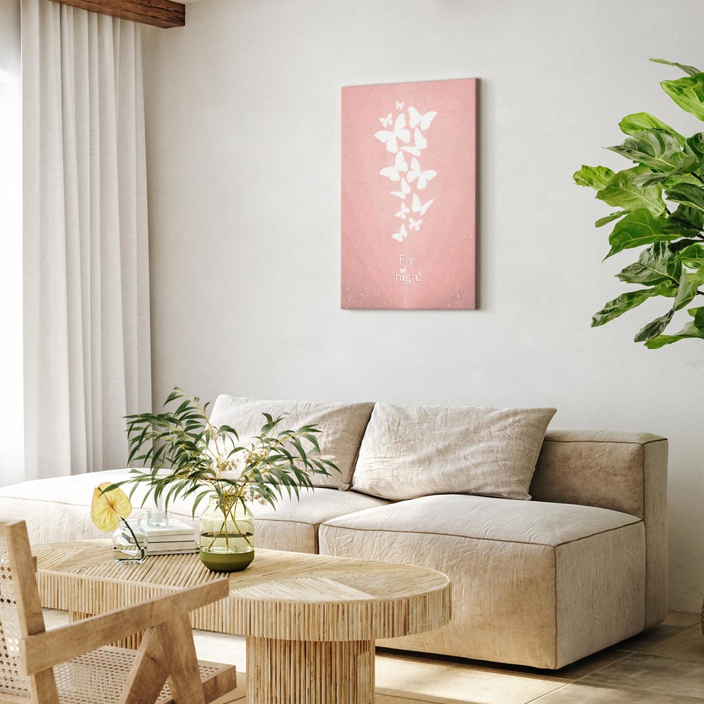 Butterfly Quote Nature Canvas Print