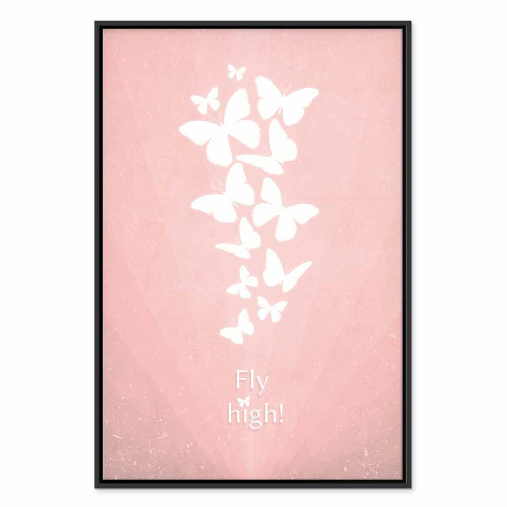 Butterfly Quote Nature Canvas Print