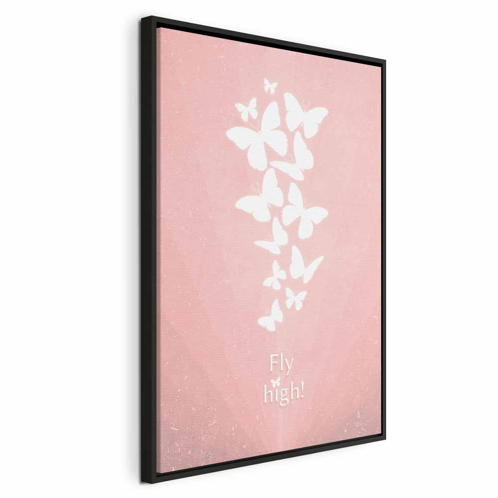 Butterfly Quote Nature Canvas Print