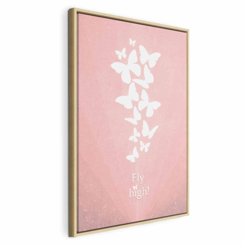 Butterfly Quote Nature Canvas Print