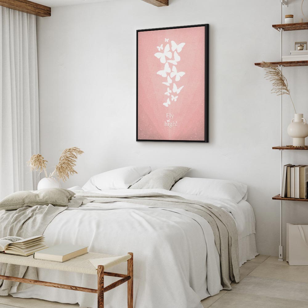 Butterfly Quote Nature Canvas Print