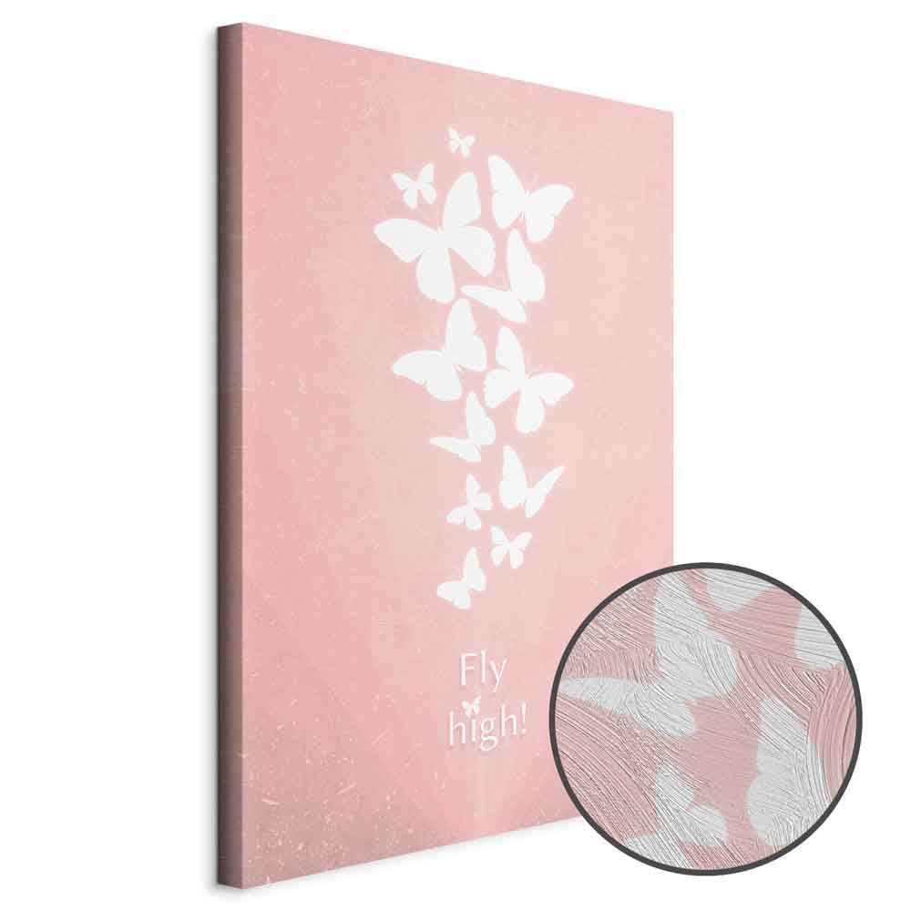 Butterfly Quote Nature Canvas Print