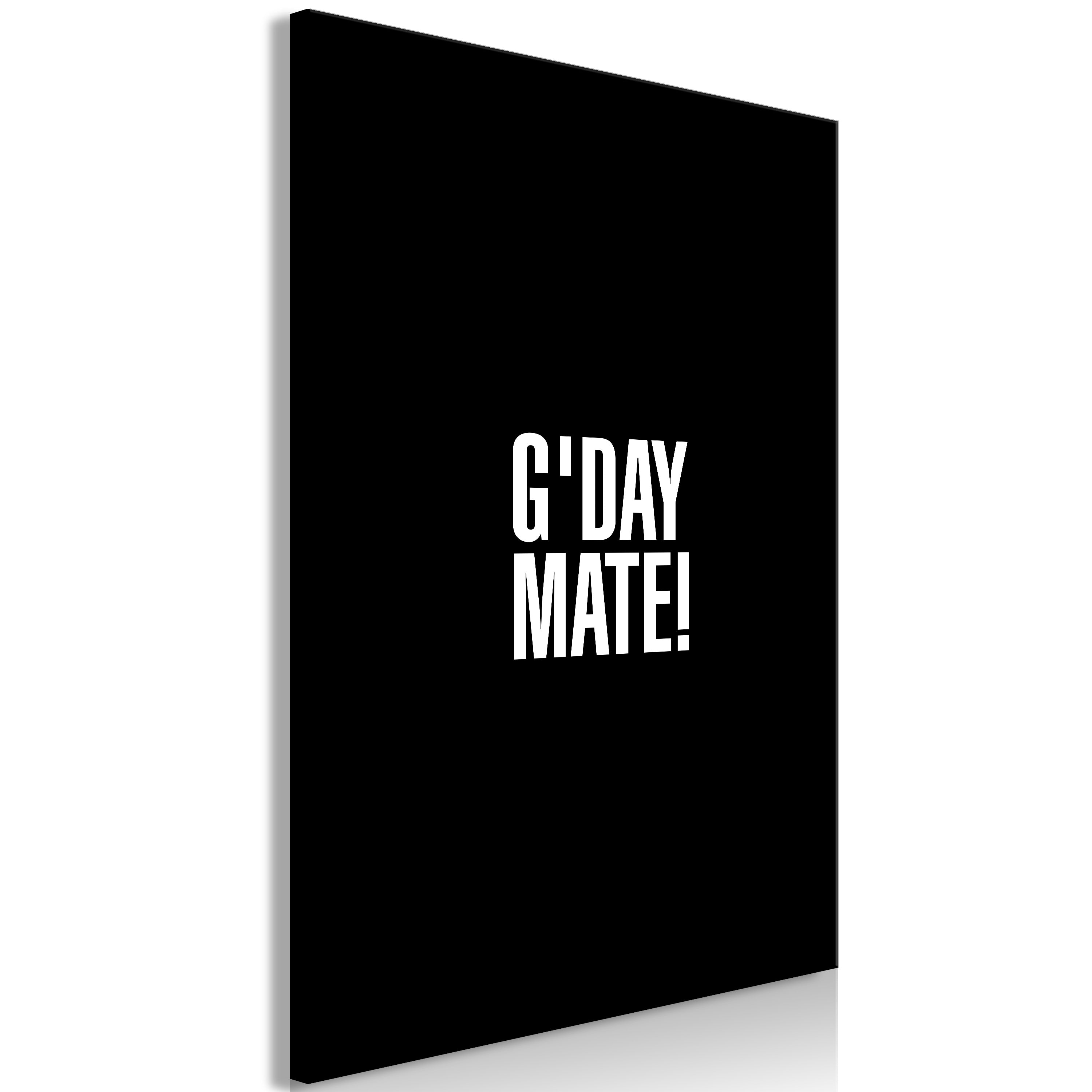 Canvas Print G'day Mate Vertical