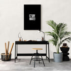 G'day Mate Black Typography Canvas Print