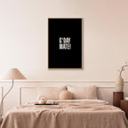 G'day Mate Black Typography Canvas Print