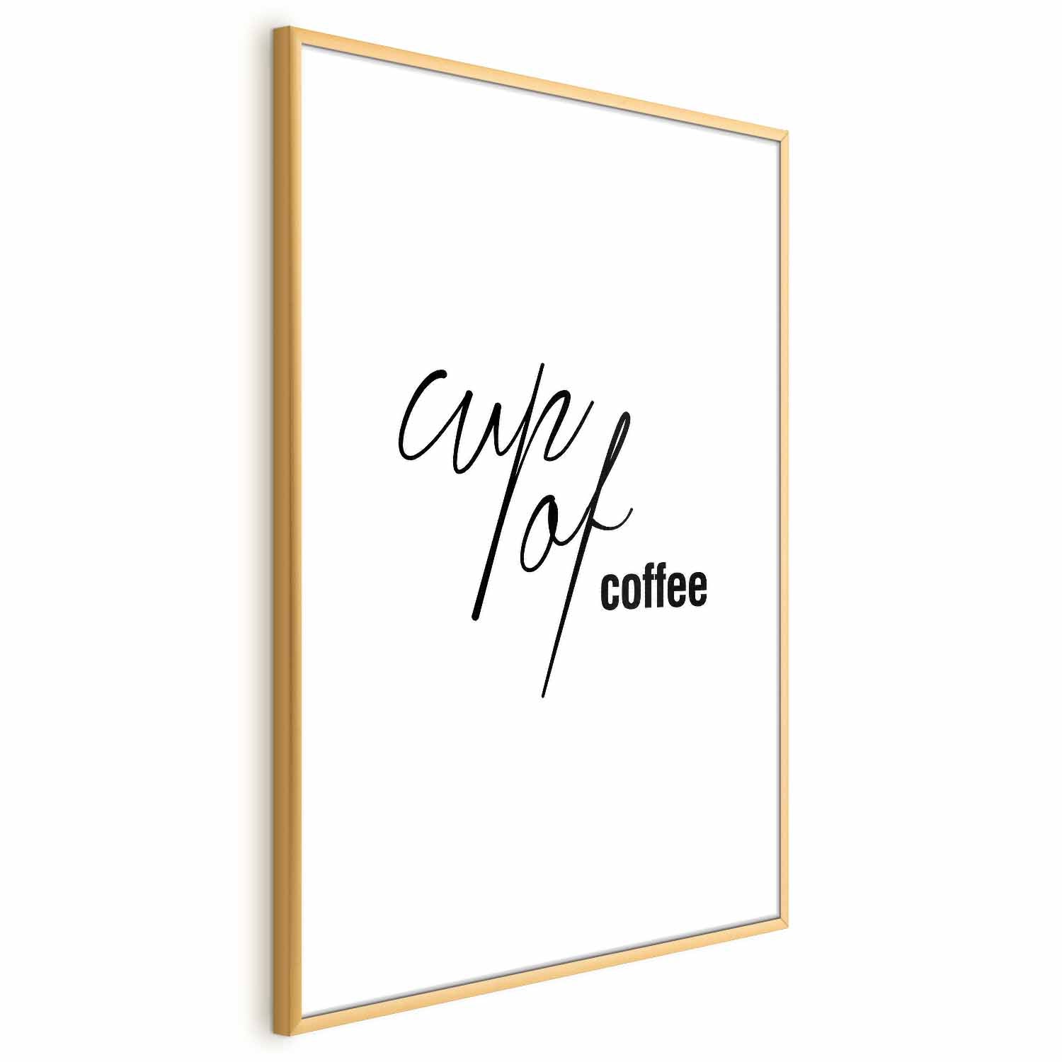 Cup of Coffee Text Poster