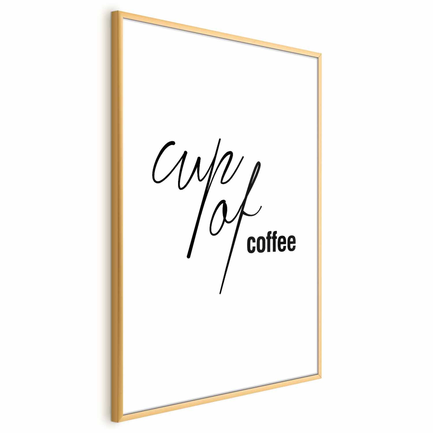 Cup of Coffee Text Poster