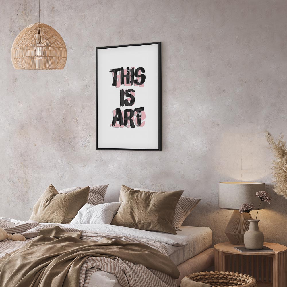 This Is Art Typography Text Canvas Print