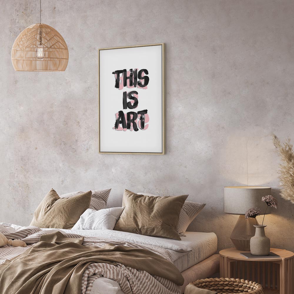 This Is Art Typography Text Canvas Print