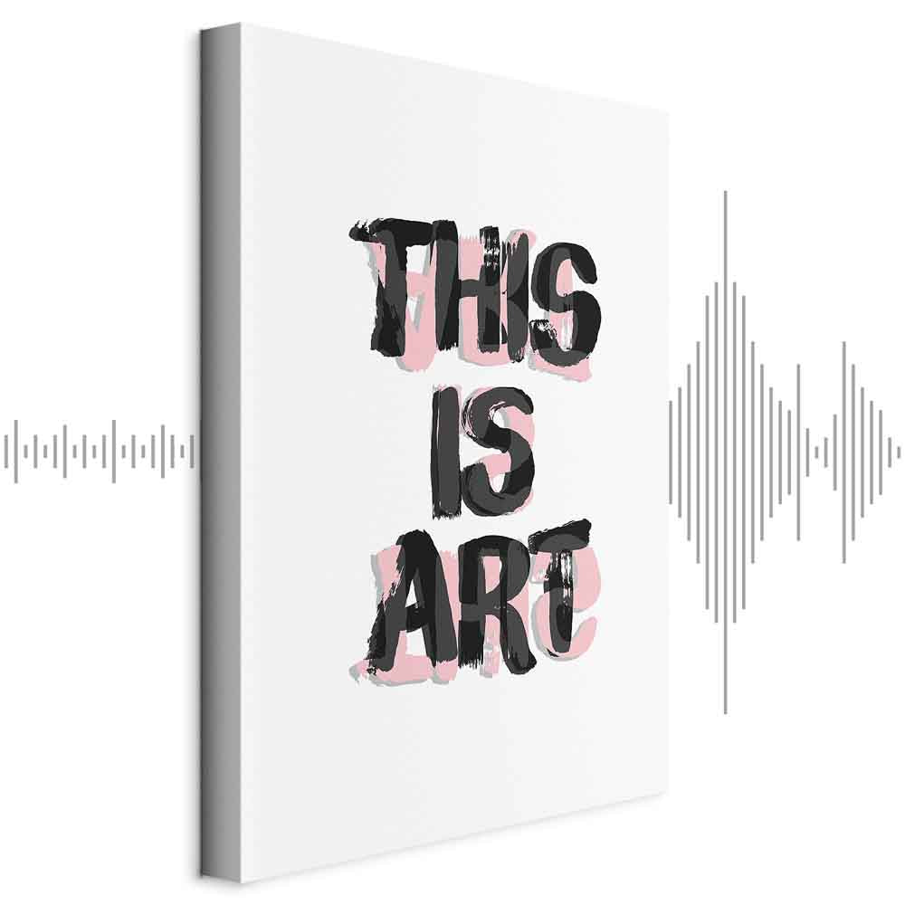 This Is Art Typography Text Canvas Print
