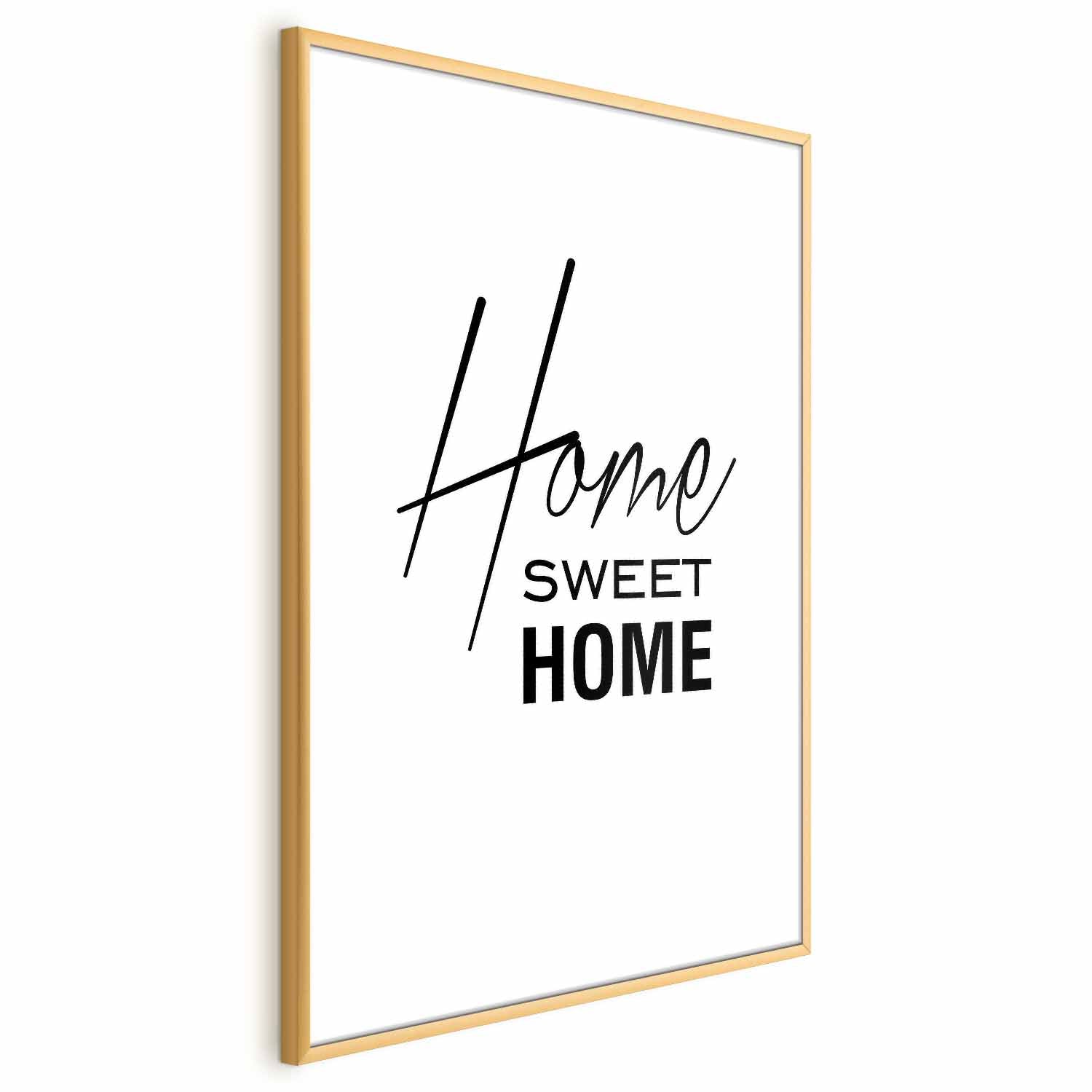 Home Sweet Home Black and White Text Poster